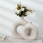 Vase en céramique donut set